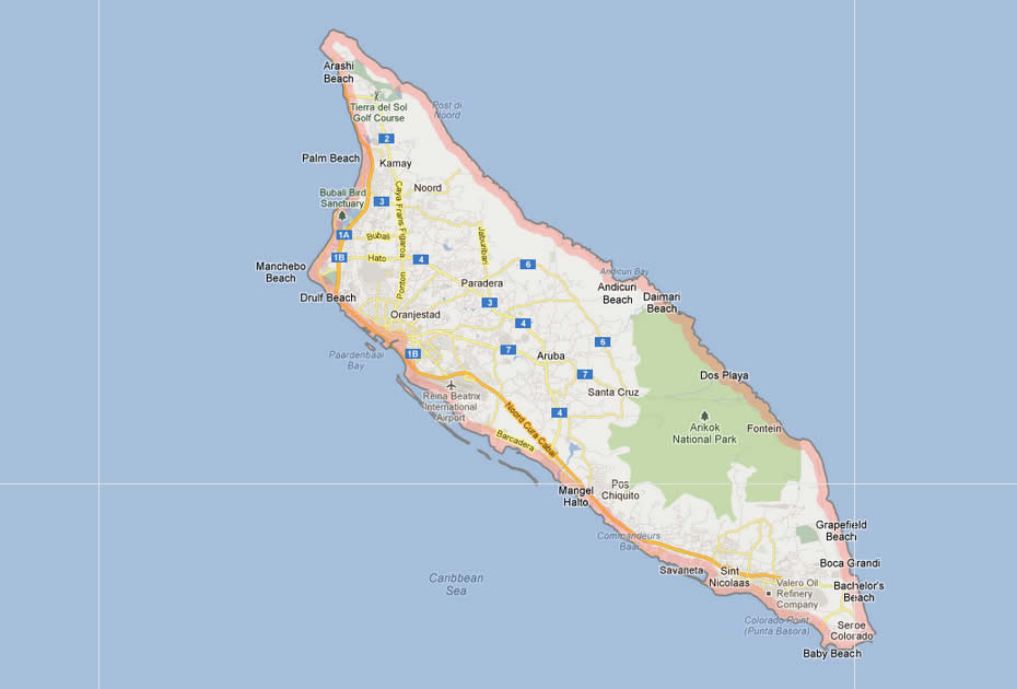 carte du aruba